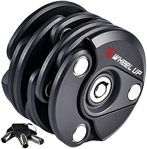 Wheelup 自転車ブレードロック 自転車用チェーンロック ロードバイクロック バイク 盗難防止 折りたたみ カギ