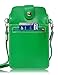 Dteck Cross-Body Cell Phone Bag, Multifunctional Soft PU Leather Mini Phone Bag with Detachable Shoulder Strap for Apple iPhone Samsung Galaxy Series and Other Smartphone Under 5.5 inch (Green)