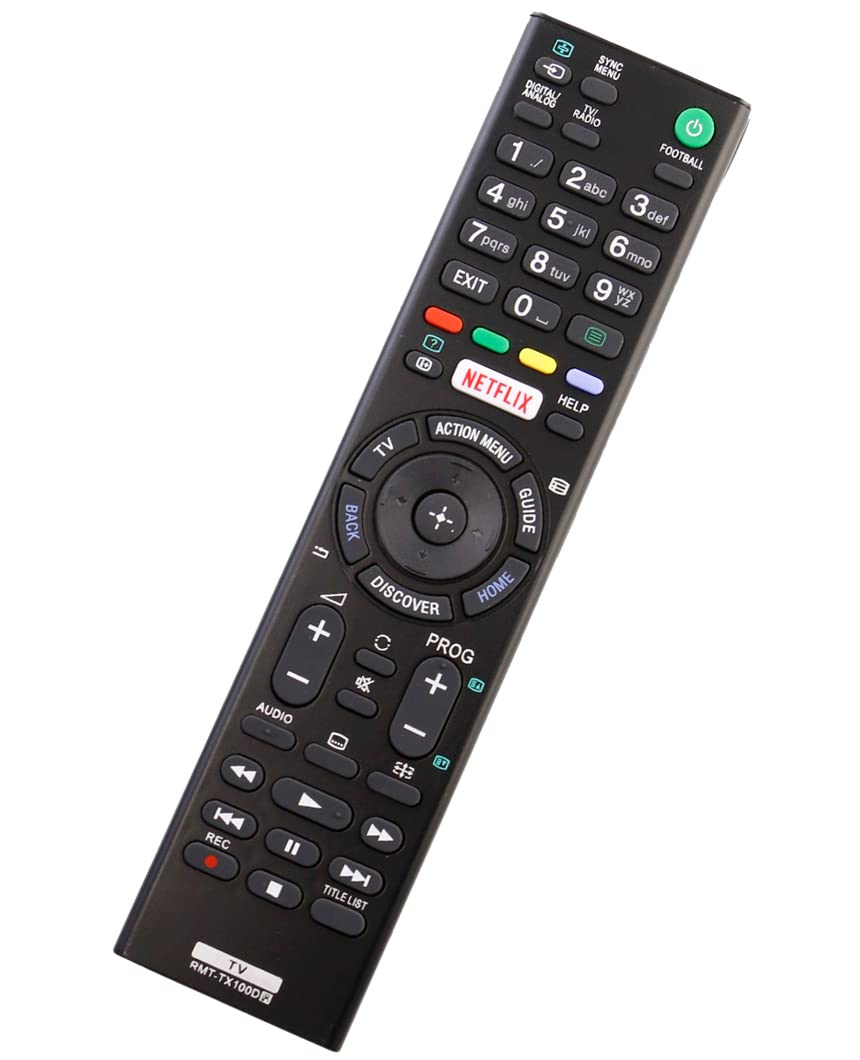Replacement Remote RMT-TX100D Suitable for Sony TV KDL-46HX820 KDL-46R470A KDL-50W755C KDL-50W756C KDL-50W805C KDL-50W807C KDL-50W808C KDL-50W809C KDL-55WEX723 KDL-55WEX723