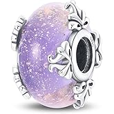 Pandach Murano Glass 925 Sterling Silver Charms for Bracelets Colour Changing Beads for Women Jewelry Gifts