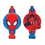 Spider-Man Party Blowers, Pack of 8, Party Supplies