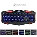 LHWXSXL Backlit Wired Gaming Keyboard, Mechanical Feel USB Desktop Computer Accessories, Suitable for Game Office Learning Leisure, Blackthumb 2