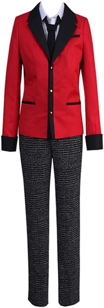 COSEASY Kakegurui Compulsive Gambler Suzui Ryota Cosplay Costume Manyuuda Kaede School Uniform Suit