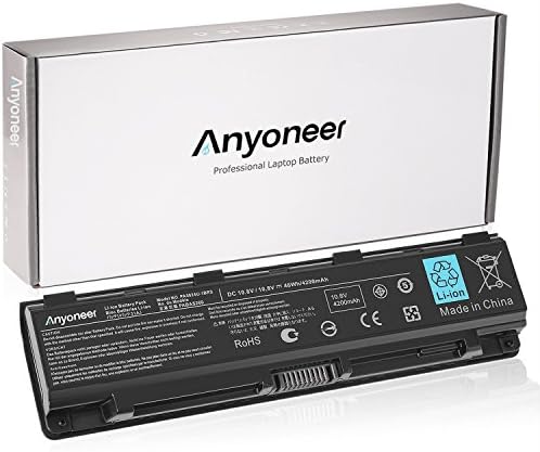 Anyoneer High Performance New Laptop Battery for Toshiba PA5024U-1BRS PA5023U-1BRS PA5025U1BRS PA5026U-1BRS PA5027U-1BRS, PABAS259 C800 C845 L835 L850 PA5024U-1BRS