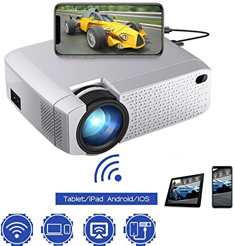 GJZhuan WiFi Home Projector, Smart 1080P D40W 1600 Lumens LED ...