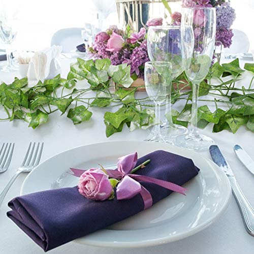 JOHOUSE 18PCS 126FT Artificial Ivy Leaf Plants Hanging Greenery Garlands for Wedding Party Wall or Yard Decor, Fake Plant Decor