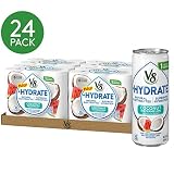 V8 +Hydrate Plant-Based Hydrating Beverage, Coconut Watermelon, 8 Fl Oz. Can, 6 Count (Pack of 4)