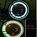 4 Pack Double Faced Bicycle Spoke Light Wind Fire Wheels Silica Gel Spoke Light Steel Wire Lamp Mountain Bike Wheel Light - Red,Blue,Green and Multi-color