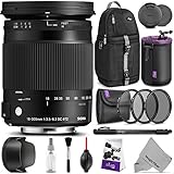 Sigma 18-300mm F3.5-6.3 Contemporary DC Macro OS HSM Lens Canon DSLR
Cameras W/Advanced Photo Travel Bundle