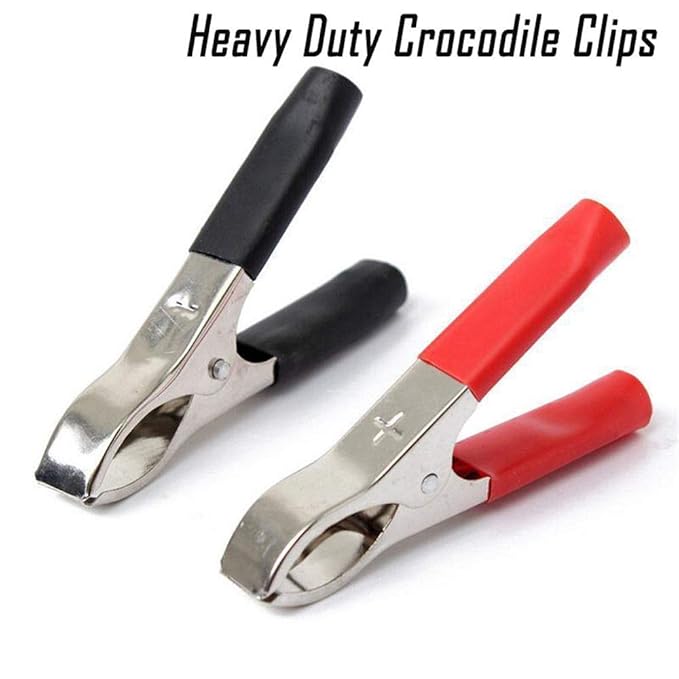 SENRISE Heavy Duty Crocodile Clip, Alligator Clip Insulated Electrical