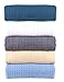 HILLFAIR Cotton Blankets (Charcoal, King)