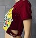 FISACE Women's Short Sleeve Ripped Guns N Rose Crop Tops