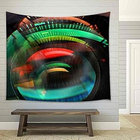 Colorful Lens Reflection Coating - Fabric Wall Tapestry Home Decor - 51x60 inches