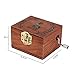 Walmeck Retro Wooden Musical Box Hand Crank Music Box Exquisite Workmanship 4 Patterns for Option (Bunny, Always with You) (1pc)