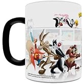 Morphing Mugs Looney Tunes (The Tunes) Ceramic Mug, Black | Heat changing ceramic mug | Hidden design reveal | Home, office or travel use