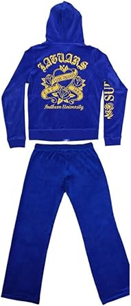 Amazon Com Rob Stees Southern University Jaguars Hooded Blue Velour 2 Piece Women S Hbcu Ladies Track Warm Up Suit Clothing