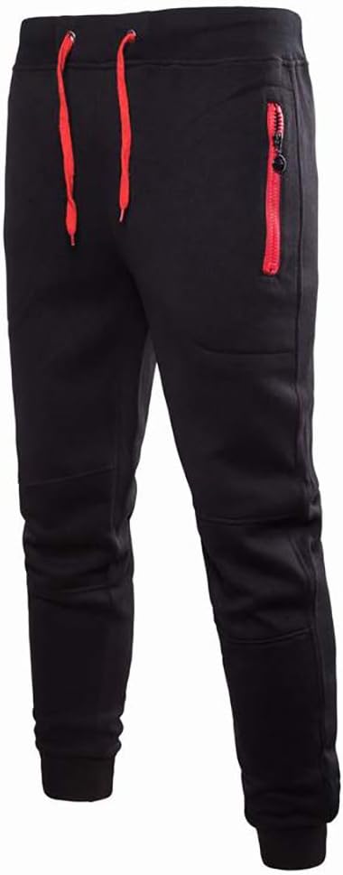acelyn Mens Casual Regular Fit Trousers Drawstring Sports Elasticated Waist Joggers Pants M-3XL