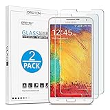 OMOTON 9H Tempered Glass Screen Protector for Samsung Galaxy Note 3 - 2 Pack