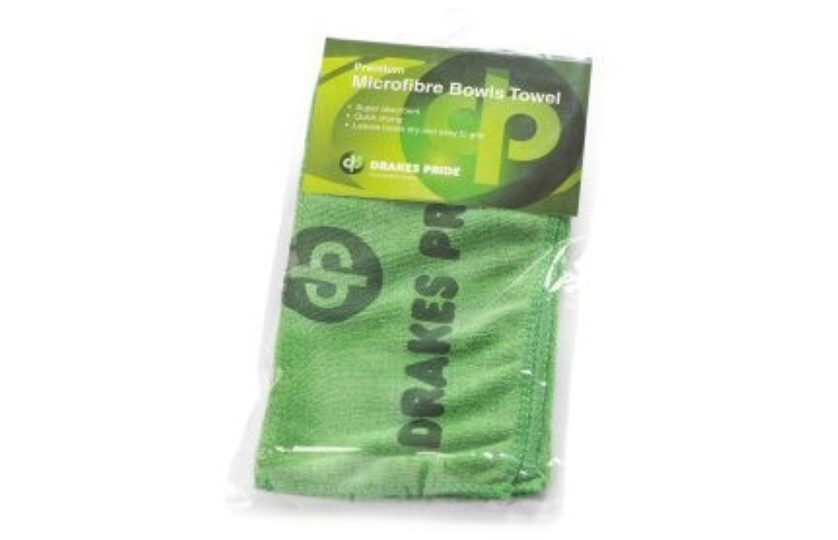 Drakes Pride GREEN MICROFIBRE BOWLS TOWEL##B6305**