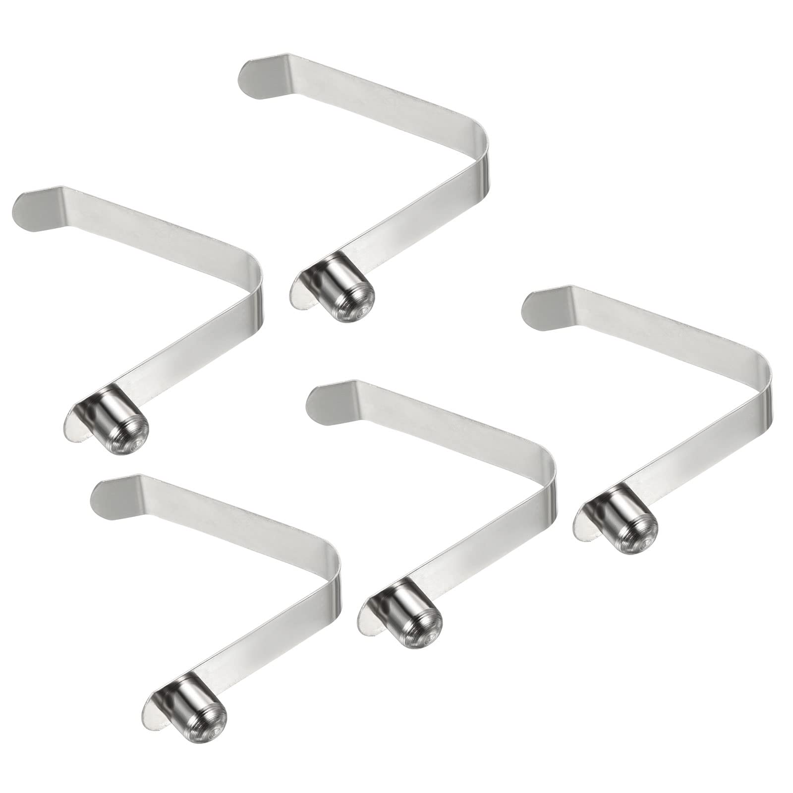 PATIKIL 9.5x9mm Kayak Paddle Snaps, 5 Pack Pole Push Button Spring Clips Steel Solid Button Locking Tube Single Pin for Camping Awning Tent Pole