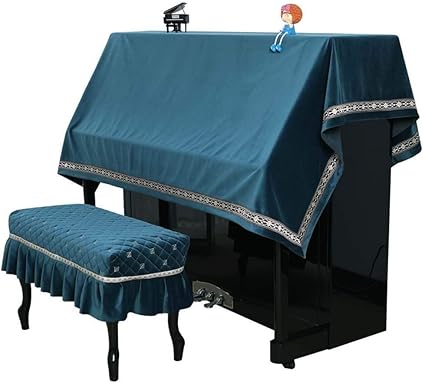 G Ao Piano Droit Parfaitement Poussieres Piano Droit Case Instrument De Musique Couverture Serviette Vintage Imprimer Tablecloth Couleur Bleu Taille 150x0cm 37x57cm Amazon Fr Instruments De Musique