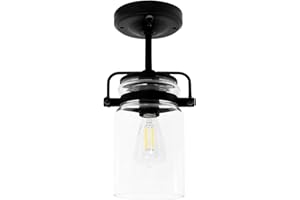 Dream lighting LED 12volt Pendant Light with Vintage Bulb, Hanging Ceiling Light Fixture with Switch for Indoor Automotive RV Trailer, Lamps for Kitchen Island, Over Table – Matte Black, 3500K