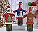 Set of 3 Ugly Christmas Sweater Wine Bottle Covers