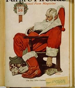 Amazon.com: Photo: The day after Christmas, 1922, Santa Claus asleep in chair, Norman Rockwell