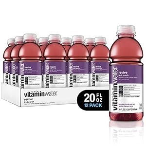 Image of vitaminwater electrolyte enhanced water w/ vitamins, revive fruit punchy, 20 fl. oz (Pack of 12)