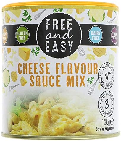 Free & Easy Dairy Free Cheese Flavour Sauce Mix 130g - Pack of 2