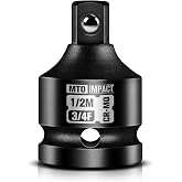 MTO 3/4" Female to 1/2" Male Impact Socket Adapter, 3/4-Inch Impact Socket Adapter Reducer, Chrome Molybdenum Alloy Steel