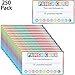 Punch Cards Incentive Reward Cards, Classroom Kids Rewards for Teachers Students Customer Supplies,Business Kids Behavior Students (250 Pieces)