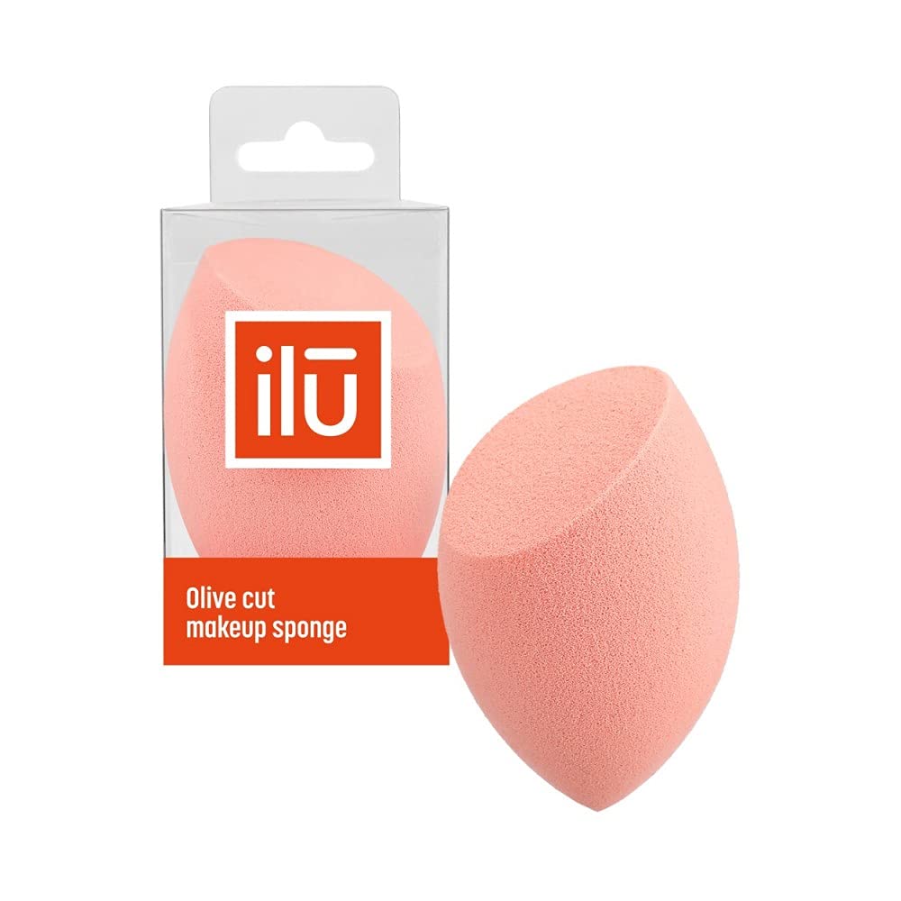 T4B ILU Olive Cut Shaped Makeup Sponge (Orange)