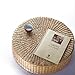 LB Japanese Style Handcrafted Eco-friendly Breathable Padded Knitted Straw Flat Seat Cushion,Hand Woven Tatami Cushion Best for Zen,Yoga Practice or Buddha Meditation (L: 19.7