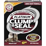Arm &amp; Hammer Clump &amp; Seal Platinum Litter, Multi-Cat, 40lb