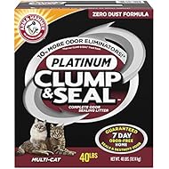 Arm & Hammer Clump & Seal Platinum Litter, Multi-Cat, 40 Lbs