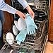 Magic Silicone Gloves| Dishwashing Cleaning Gloves| Perfect for Kitchen, Dishes, Car, Bathroom, Pet Care | Sponge Scrubber Gloves | 1 Pair Includes Free Stainless-Steel Scouring Pad