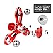 EZOON Fidget Spinner Metal Finger Toys Aluminum Hand Spinner Replaceable Bearing CPSC Certified EDC ADHD Focus Toy Kids Adults (RED-1)
