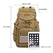 Hisea Outdoor Hiking Backpack 60L - Durable Nylon Waterproof Daypack Large Tactical Military Backpacks MOLLE Rucksacks with Ergonomic Design for Cycling Camping Travelling Hunting