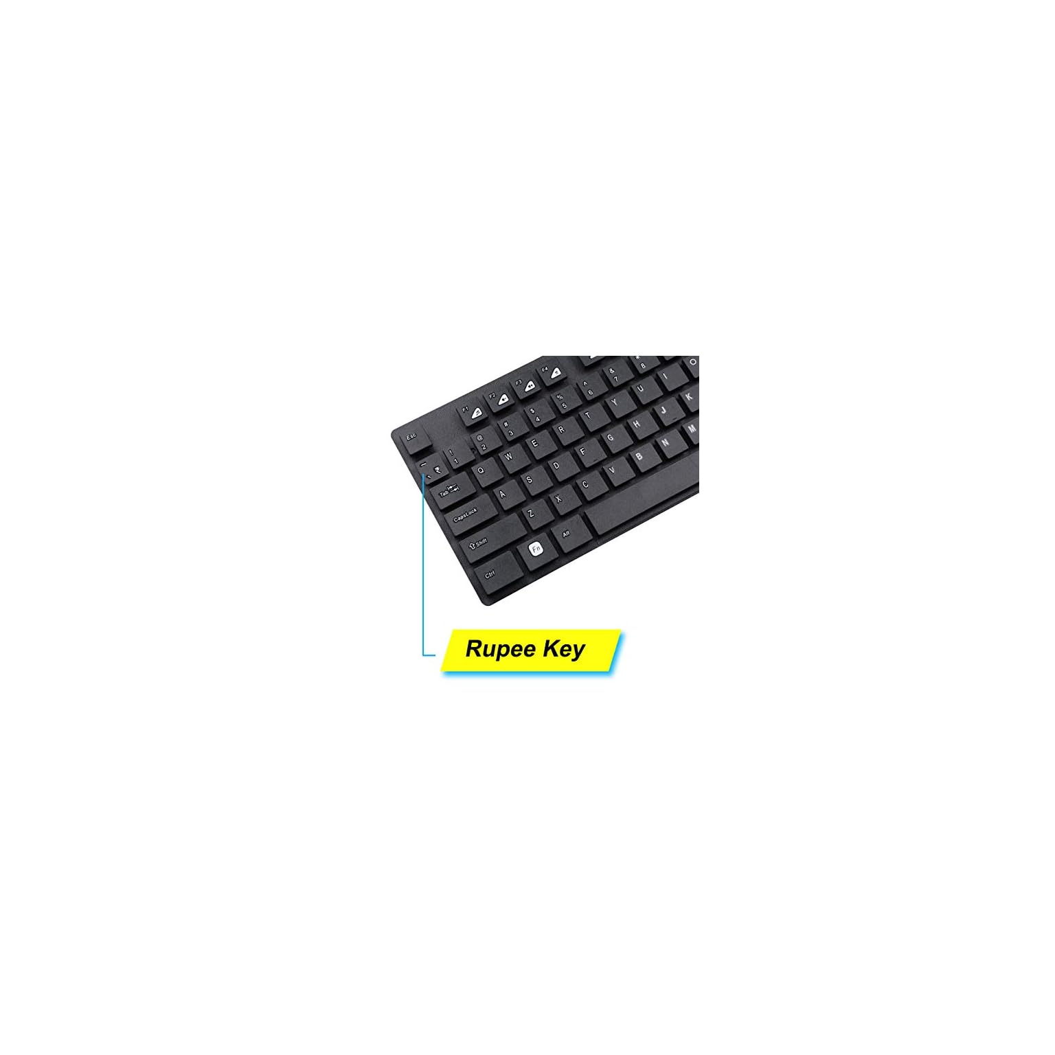 Zebronics 102 Wireless Keyboard and Mouse Combo, 104 Keys