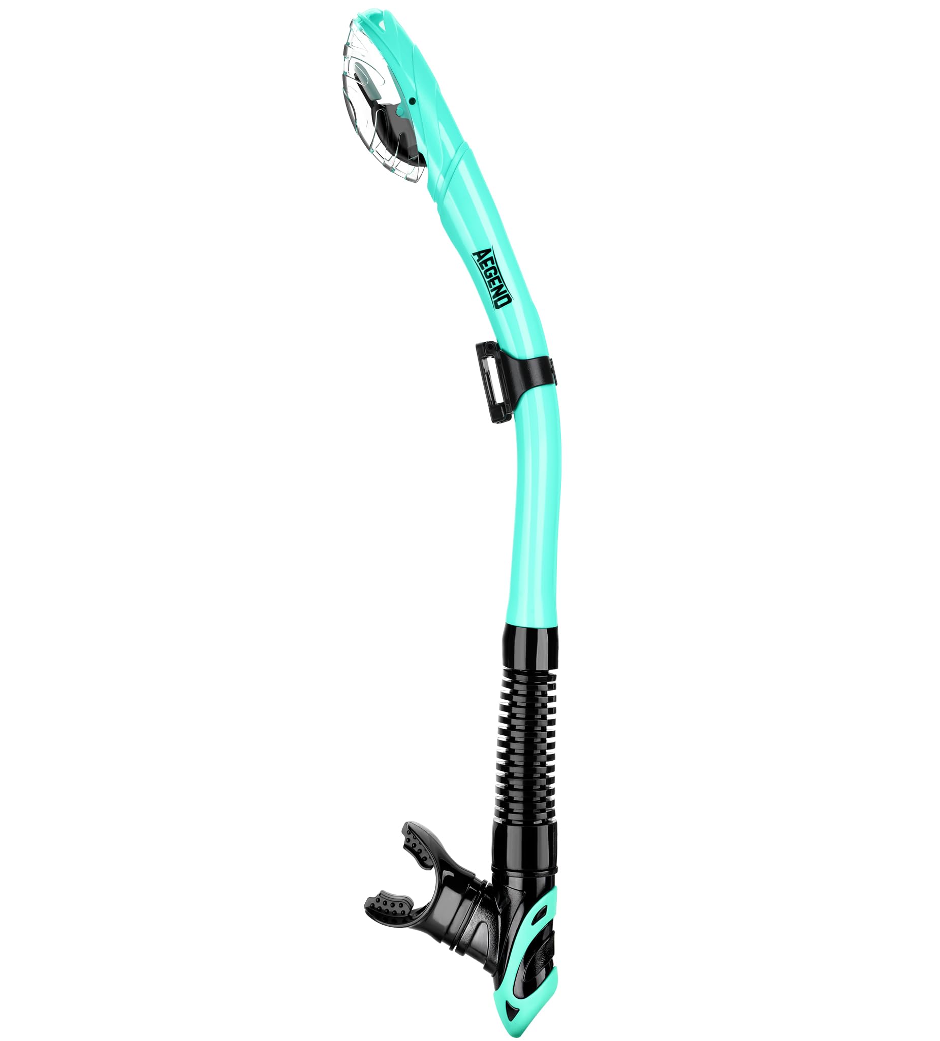 Photo 1 of Aegend Dry Snorkel, Dive Mask Easy-Breath Free Diving Snorkel for Snorkeling Scuba Diving Freediving Swimming, with Top Dry Valve and Food-Grade Silicone Mouthpiece