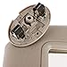 SouthWit Drivers Left Sun Visor Compatible with 2007 2008 2009 2010 2011 Toyota Camry/Hybrid Sunvisor #74320-06780-B0 - Tan Beige (NO SUNROOF)