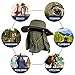 Seektop Fishing Hat, Men Women UPF 50+ Protection Outdoor Sun Hiking Hat with Removable Neck Flap and Face Cover Mask -Kit Include Cooling Arm Sleeves, Cooling Towel