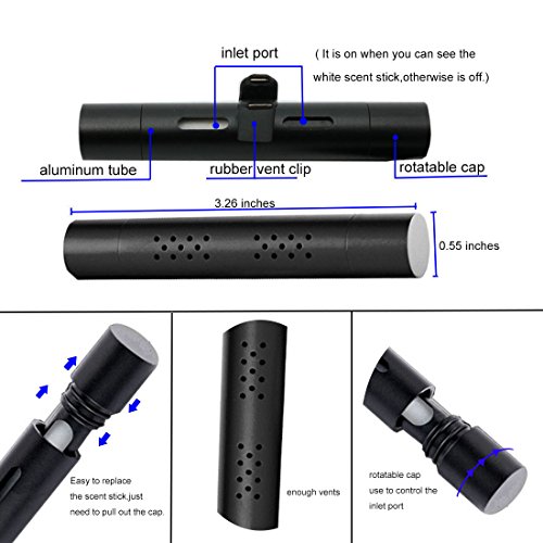 Speder Car Air Freshener Vehicle Vent Clip Fragrance Diffuser with Refill Bars(4 Trial Scents Bar and 1 Sponge Bar) Solid Air Purifier for Car Home Bathroom Office