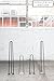 Industrial By Design - 28” Hairpin Table Legs - (Satin Black) Elegant Mid Century Modern - Two Rod Design - Premium Heavy Duty Build - Easy DIY Installation - Set of 4