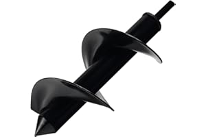 GENUBI INDUSTRY Auger Drill Bit for Planting 3 x 9 Inch, Garden Auger Spiral Bit Bulb Planter Tool Drill Auger for Planting Bulb, Bedding, Post or Umbrella Hole Digger for 3/8" Hex Drive