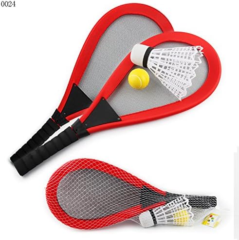 Badminton Racket Set for Kids Outdoor Beach Sports Above 3 Years Old red