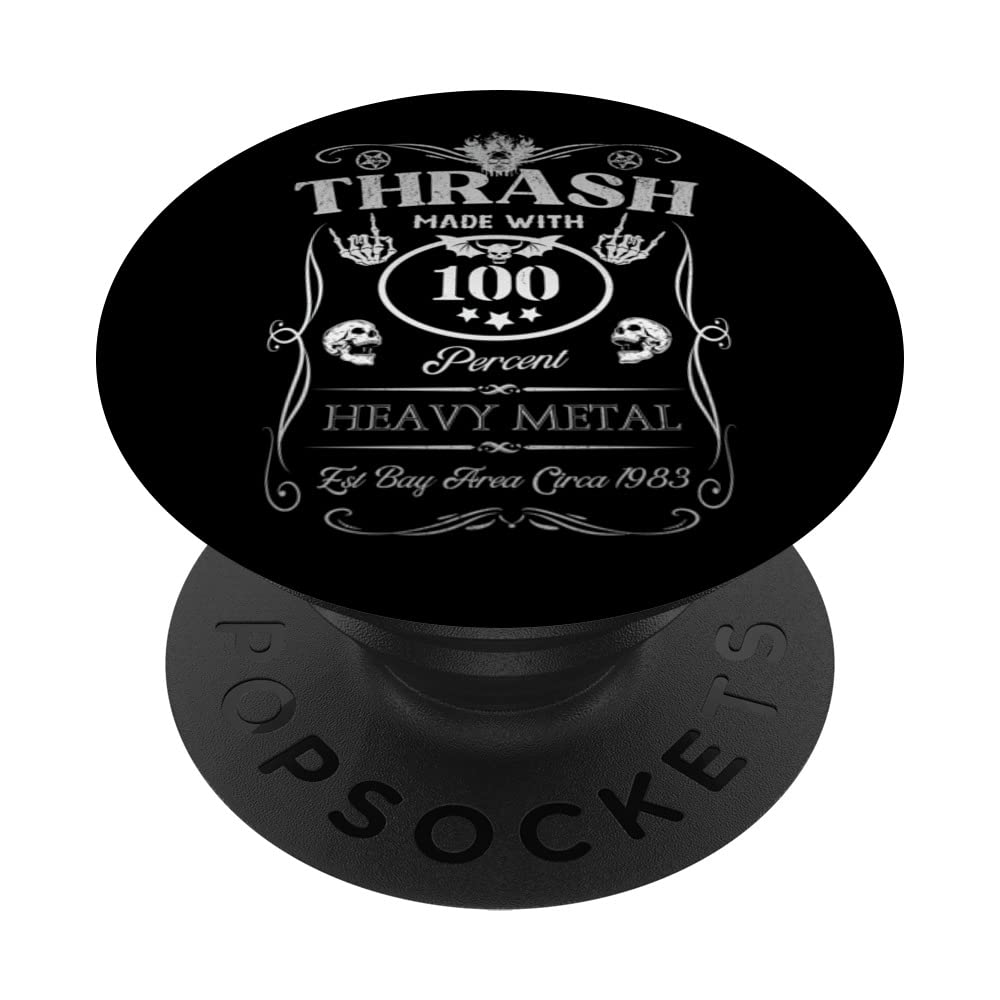 Thrash Metal Headbanger Heavy Metal Rock Music PopSockets Swappable PopGrip