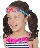 Swimming Goggles for Kids (ages 4-12) with Anti Fog Technology and UV Protection ~ Hypoallergenic Soft Silicone Frame ~ Polycarbonate Clear Lenses ~ Comfortable and Easy to Use