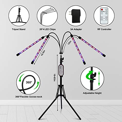 Plant Grow Lights for Green House Indoor Floor Plant Growing Light Full